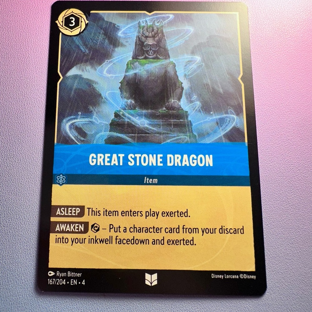 great stone dragon 167/204 [item] - uncommon — disney lorcana: ursula’s return
